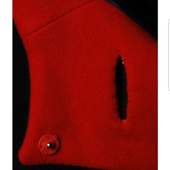 Vintage Pauline Trigère 1980s 2tone wool coat - Picture 5 of 8